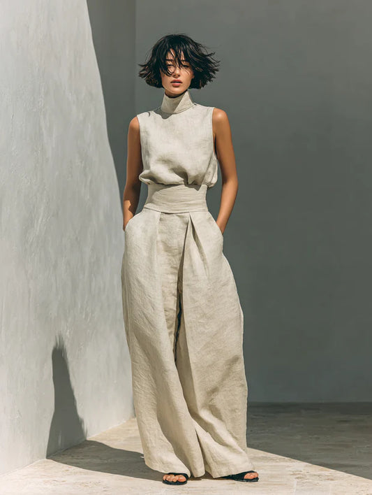 Aurelia Wide Leg Cotton Set