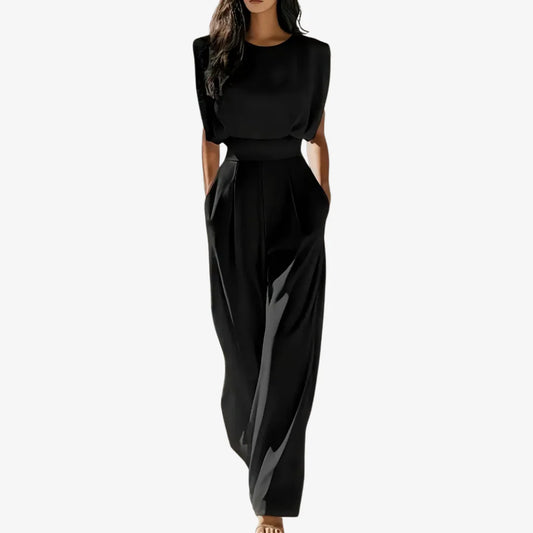 Ariia™ Elegant Belted Jumpsuit
