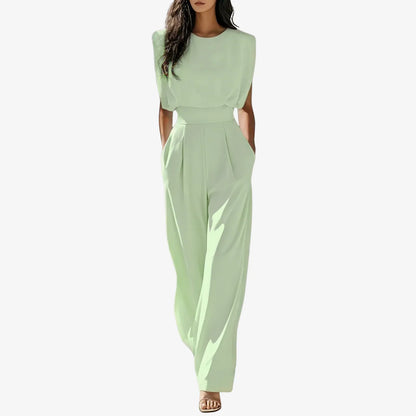 Ariia™ Elegant Belted Jumpsuit