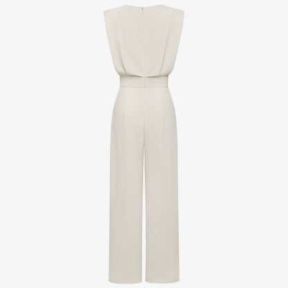 Ariia™ Elegant Belted Jumpsuit