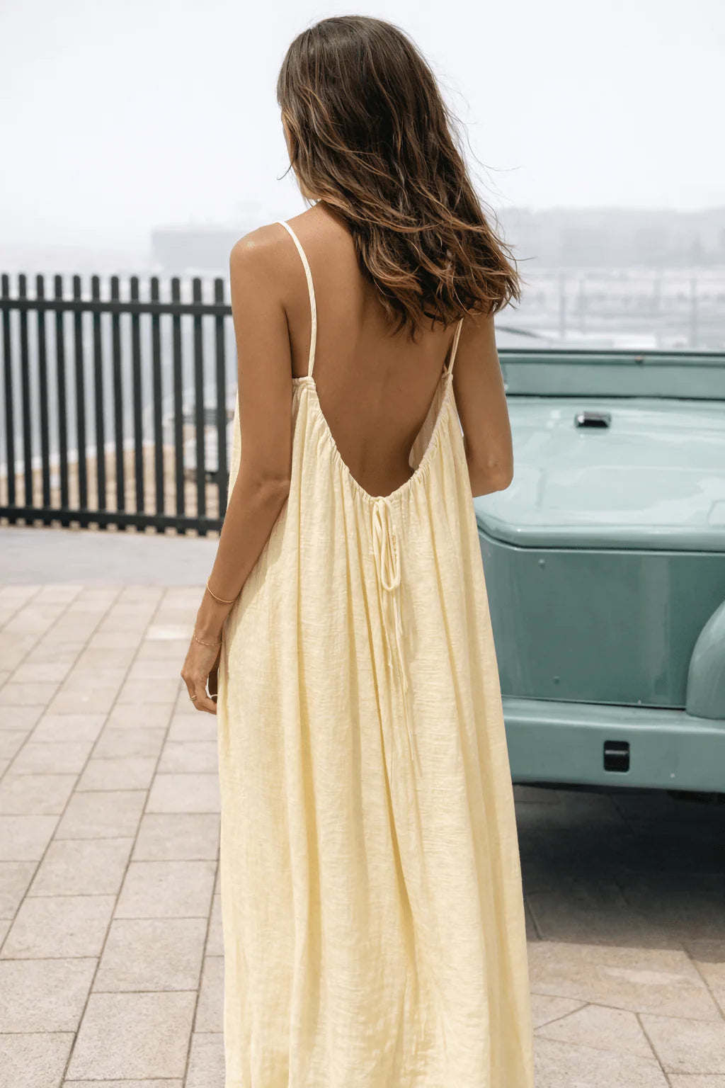 Backless Flowing Maxi Dress