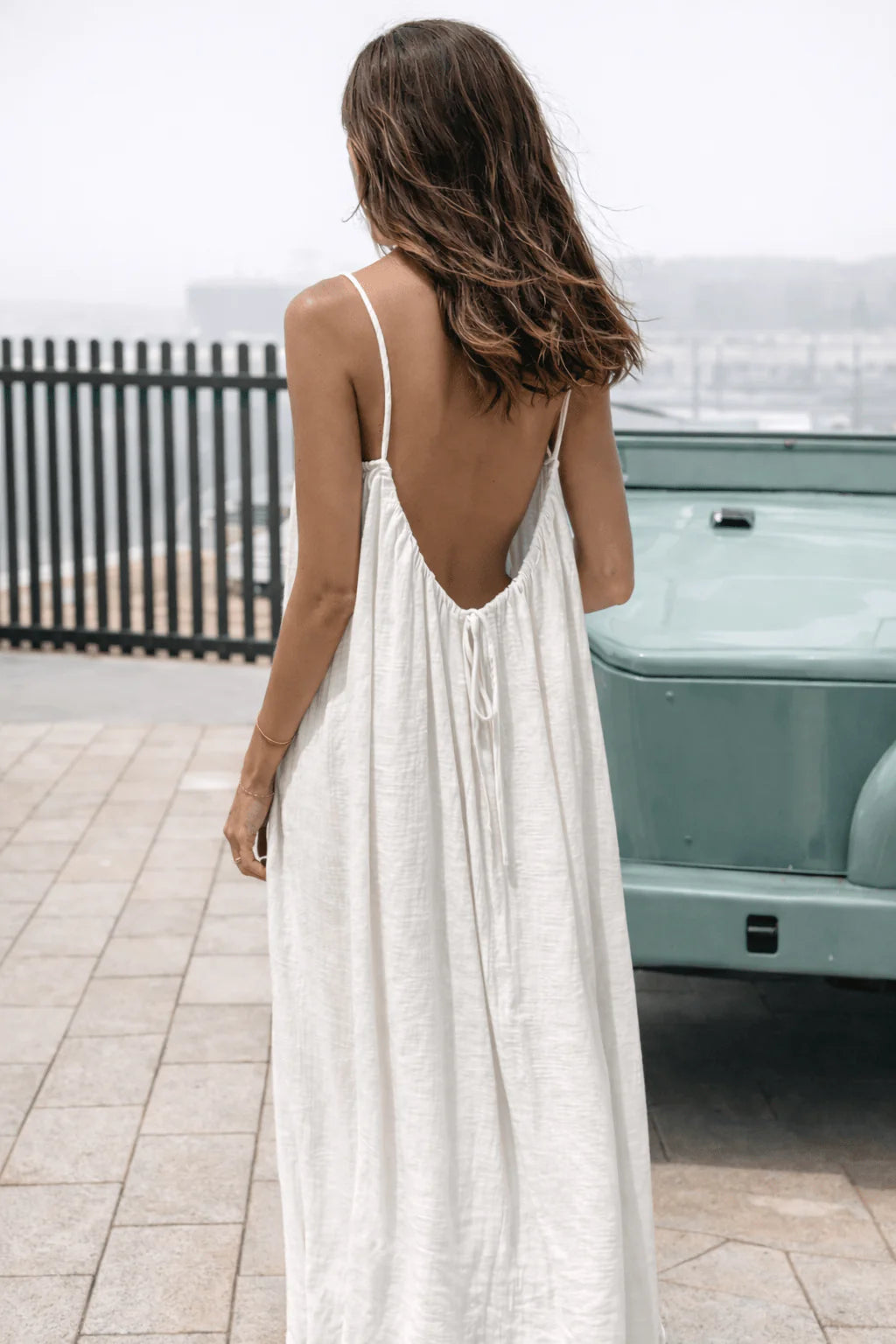 Backless Flowing Maxi Dress