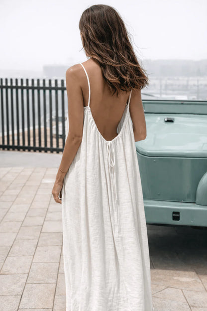 Backless Flowing Maxi Dress