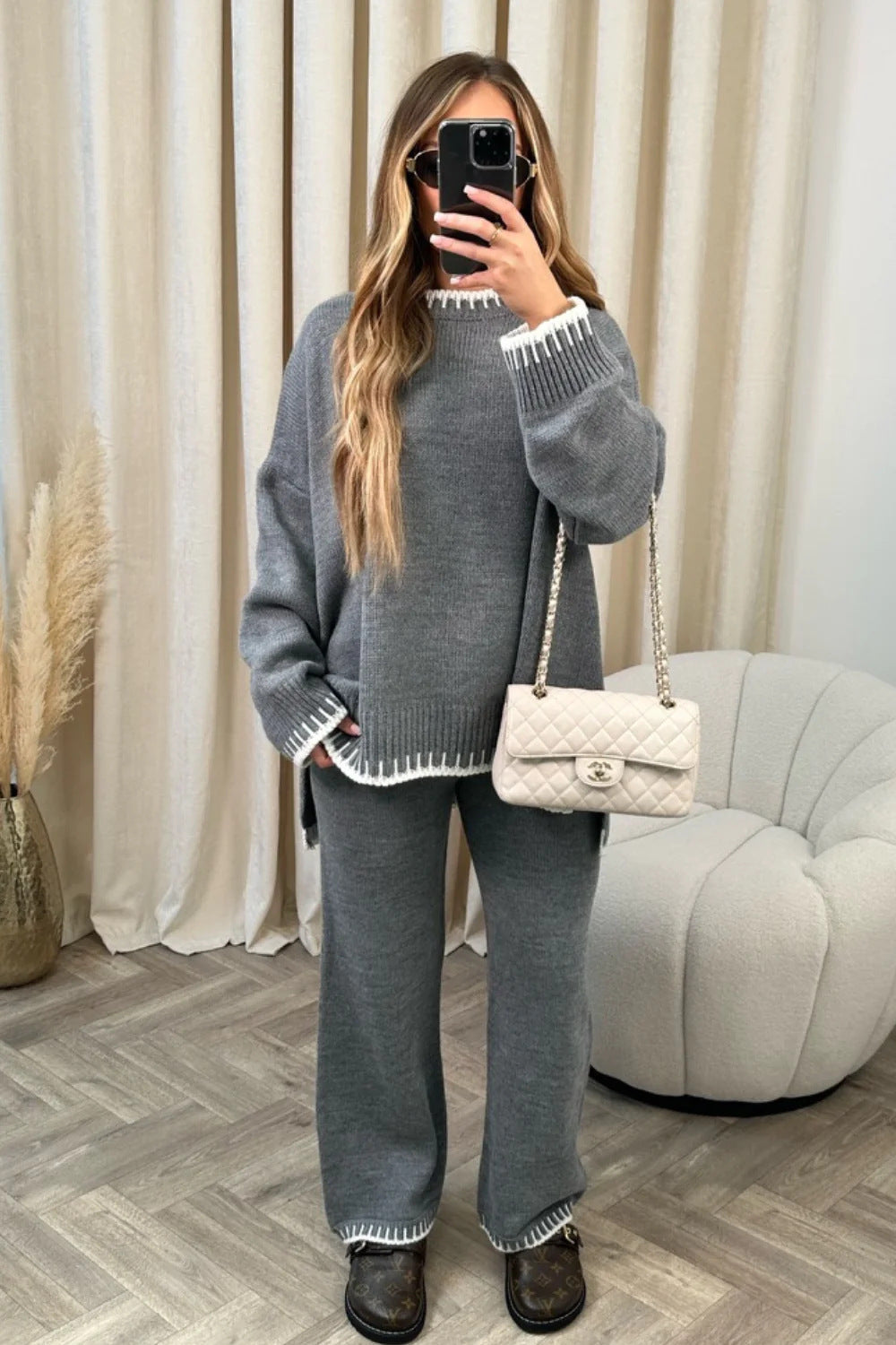 Knitted Two-piece Set