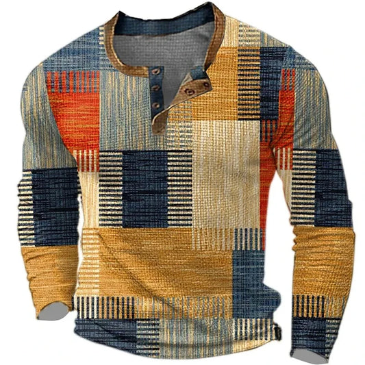 Men’s Multi-Tone Long Sleeve Shirt