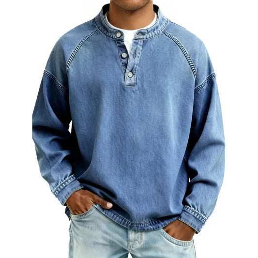 Classic Vintage Button Shirt for Men