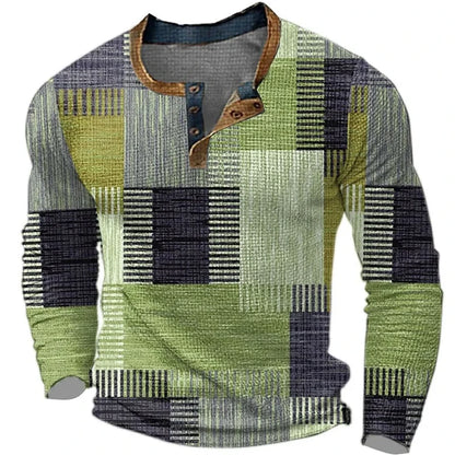 Men’s Multi-Tone Long Sleeve Shirt