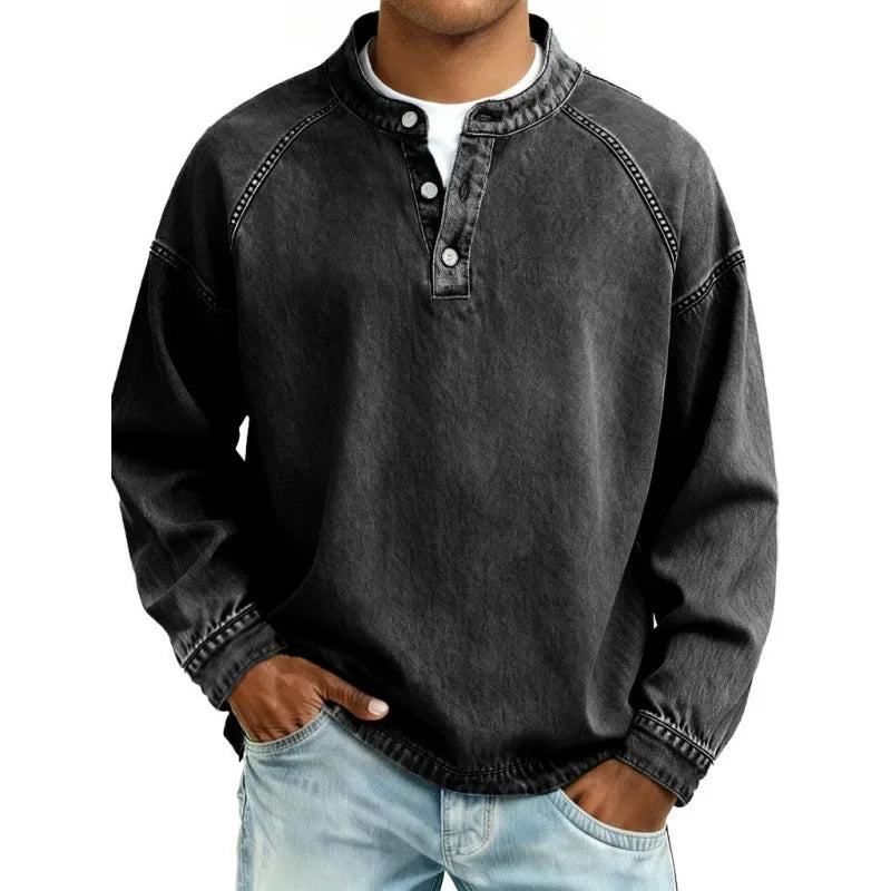 Classic Vintage Button Shirt for Men