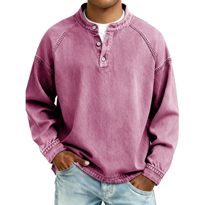 Classic Vintage Button Shirt for Men