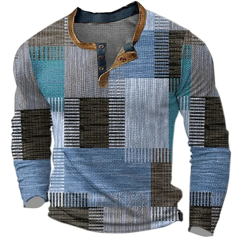 Men’s Multi-Tone Long Sleeve Shirt