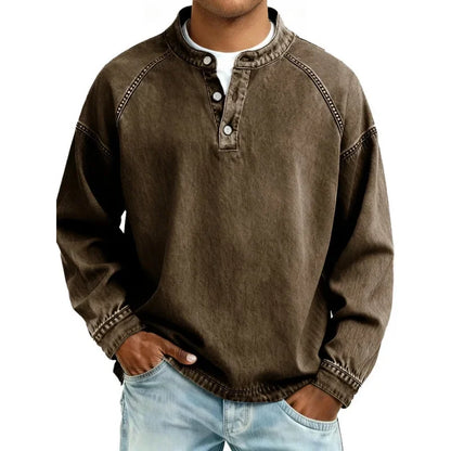 Classic Vintage Button Shirt for Men