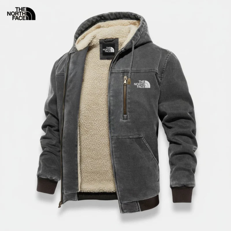 Robust Winter Jacket with Sherpa Detail