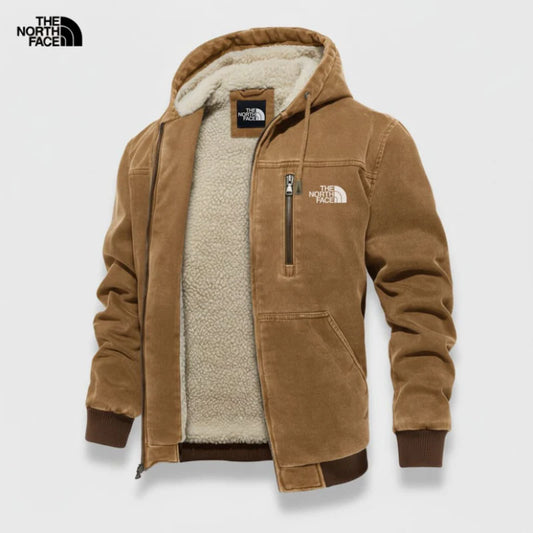 Robust Winter Jacket with Sherpa Detail