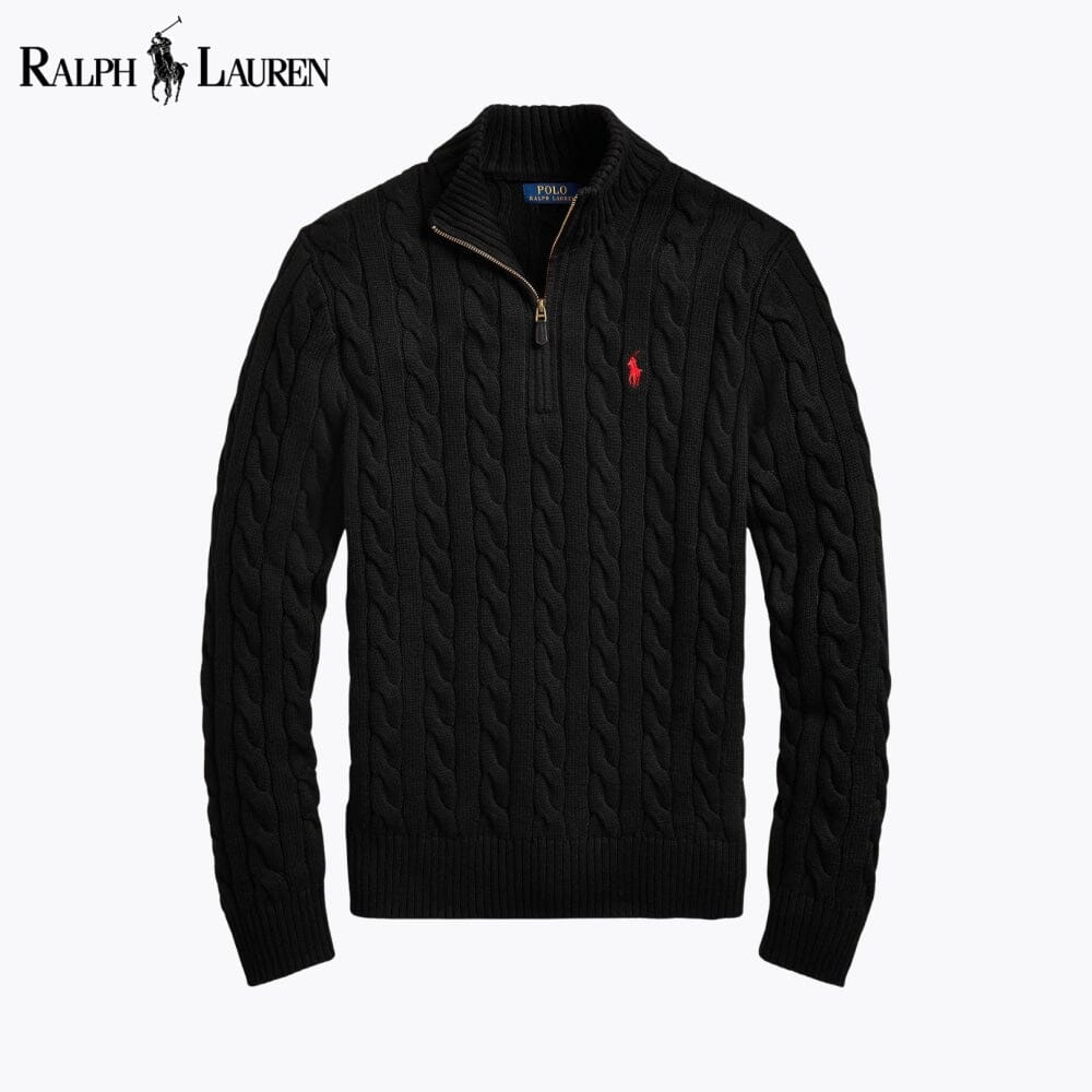 RL Heritage Cable Quarter-Zip Sweater
