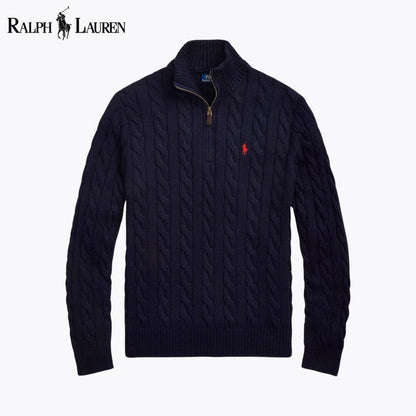 RL Heritage Cable Quarter-Zip Sweater