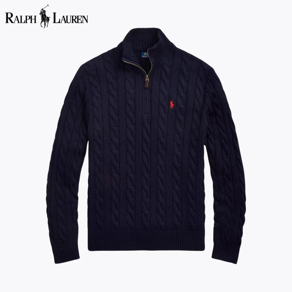 RL Heritage Cable Quarter-Zip Sweater