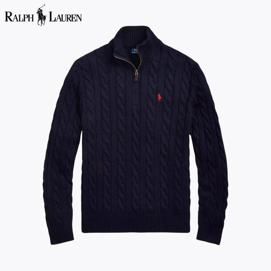 RL Heritage Cable Quarter-Zip Sweater