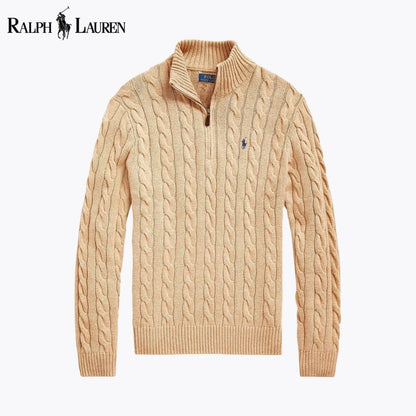 RL Heritage Cable Quarter-Zip Sweater