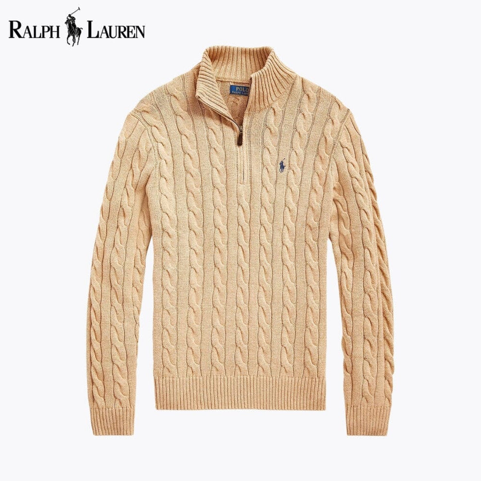 RL Heritage Cable Quarter-Zip Sweater