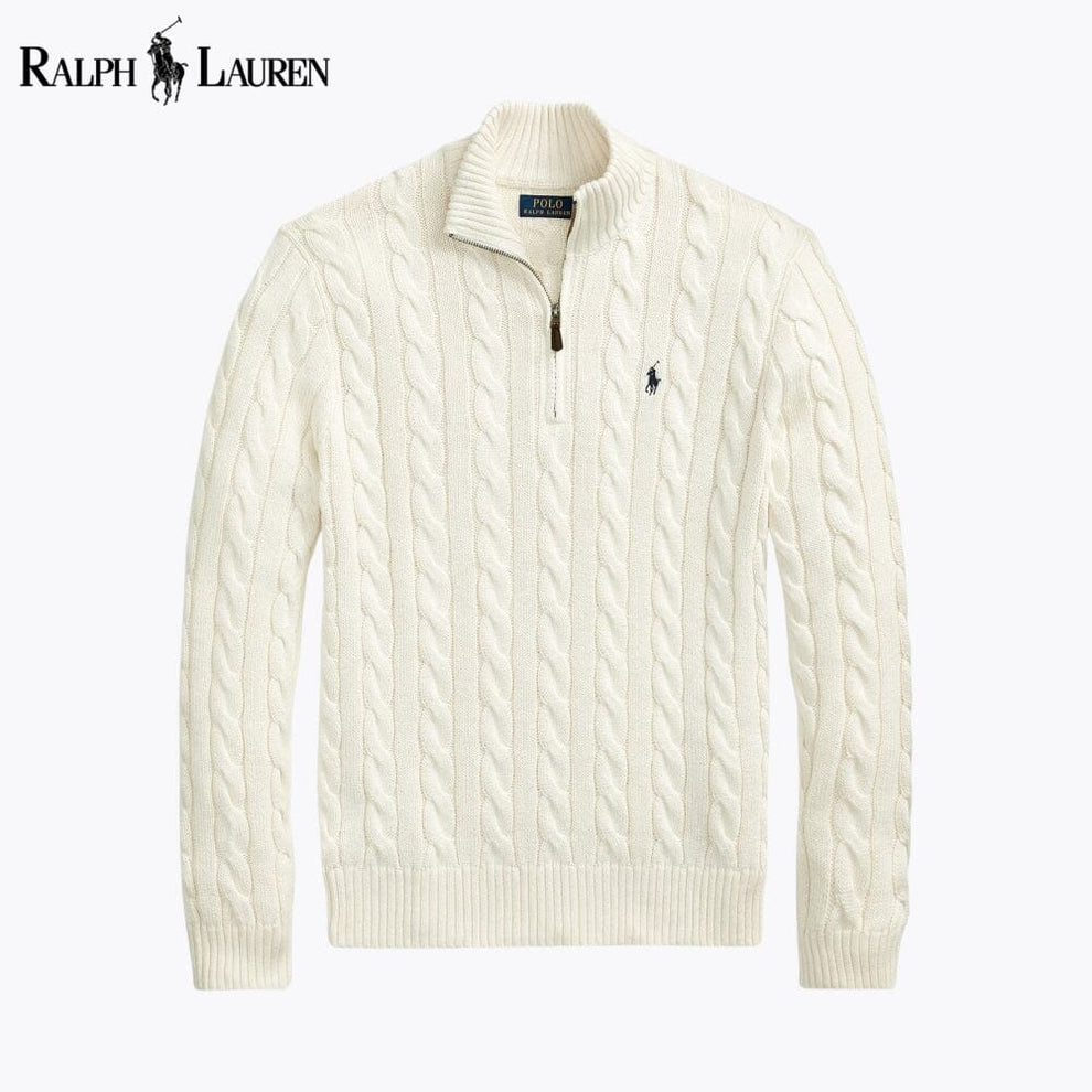RL Heritage Cable Quarter-Zip Sweater