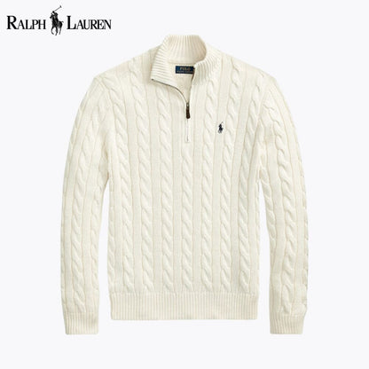 RL Heritage Cable Quarter-Zip Sweater