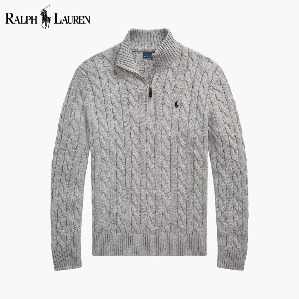 RL Heritage Cable Quarter-Zip Sweater